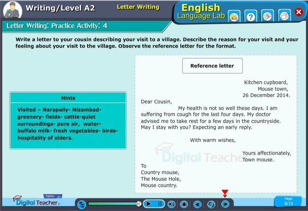 Letter writing activity 1 will be helpful for children to learn compose written text, and provide handwriting practice